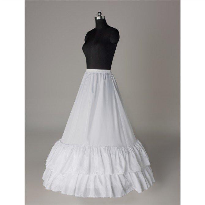 Fashion A Line Wedding Petticoat Accessories White Floor Length PDP7