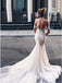 Mermaid Sweetheart Backless Court Train Wedding Dress with Lace Appliques PDR19