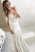 Mermaid Off-the-Shoulder Backless Sweep Train Ivory Lace Wedding Dress PDR33