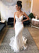Mermaid Spaghetti Straps Lace Wedding Dress with Appliques PDL57