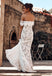 Off the Shoulder Lace Mermaid Wedding Dress, Cheap Bridal Dress PDP72