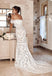 Off the Shoulder Lace Mermaid Wedding Dress, Cheap Bridal Dress PDP72