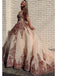Sweetheart ball gown prom dress with sequins beading, puffy party dresses mg10