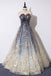 Unique A Line Strapless Ombre Long Prom Dress Stunning Party Dresses PDS59
