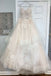 Tulle Lace Appliques Long A Line Prom Dress Elegant Evening Dress PDS86