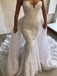 Luxurious Sweetheart Strapless Detachable Train Mermaid Wedding Dresses With Appliques WD16