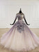 Sparkly ball gown ombre prom dresses with appliques quinceanera gown mg255