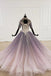 Sparkly ball gown ombre prom dresses with appliques quinceanera gown mg255