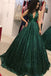 Shinny Green Sequined Ball Gown Cheap Prom Dress, Quinceanera Dresses PDH73