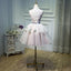 Pink A Line Appliques Homecoming Dresses, Short Prom Dress PDN58