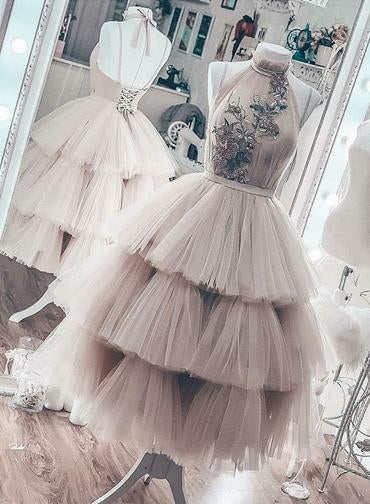 GS1050 Strapless Sweetheart Tulle Short Dress with Pleated Bodice and Jewel  Detailing — Dress Haute Couture House