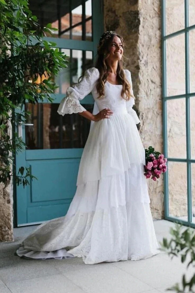 Long Sleeve Wedding Dresses | Lace & More | Dimitra Designs