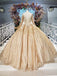 Stunning Ball Gown Long Sleeves Prom Dress, Pretty Quinceanera Dresses PDP64