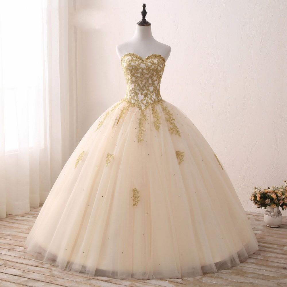 Sweetheart Tulle Long Ball Gown Prom Dresses With Appliques PDH19